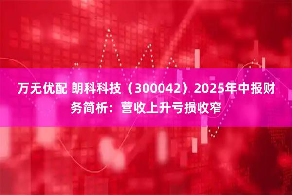 万无优配 朗科科技（300042）2025年中报财务简析：营收上升亏损收窄